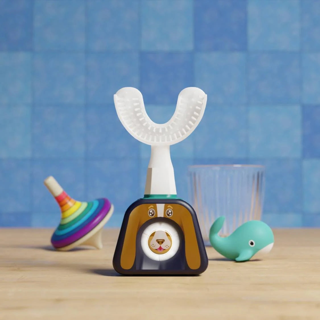 White dental device on a table